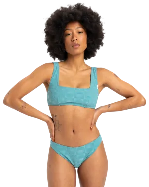 Dark Roy Cheeky Bikini Bottoms in Brittany Blue
