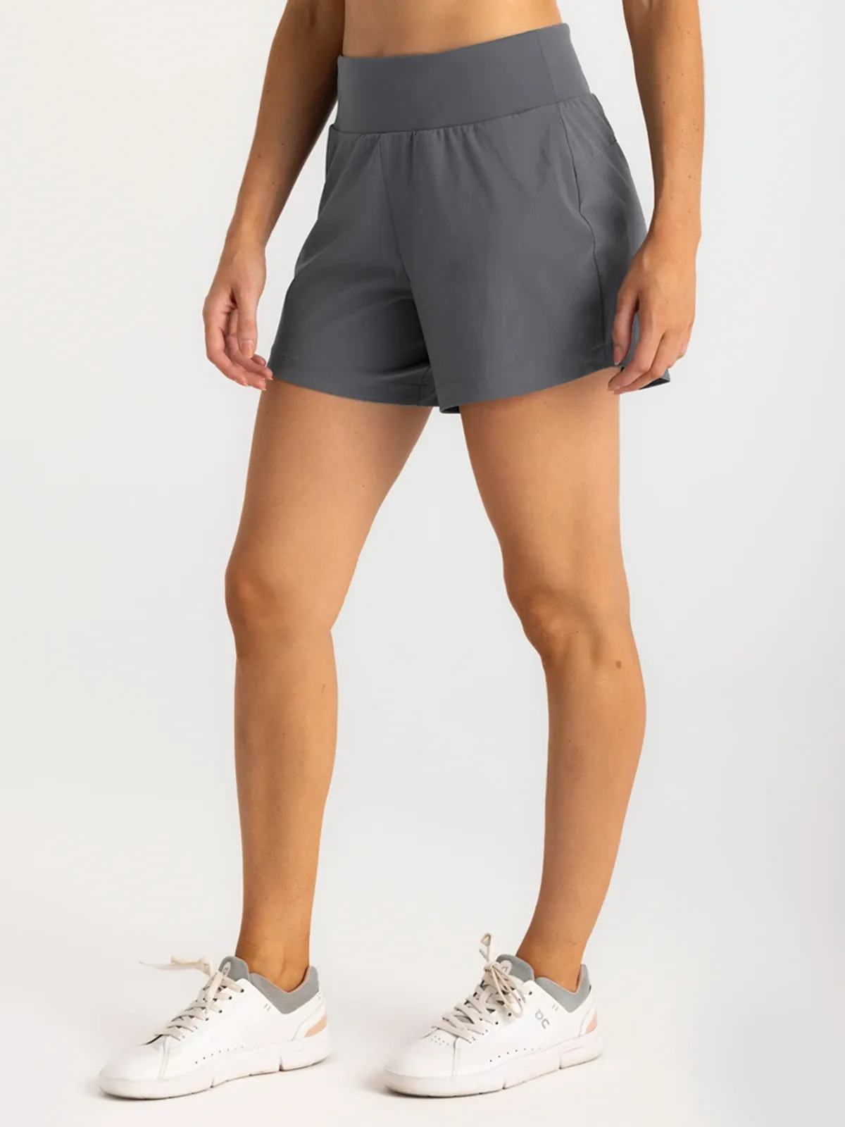 Free Fly Bamboo-Lined Active Breeze 5" Shorts-Smoke