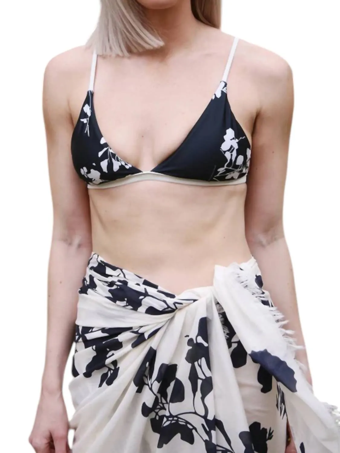 Irina Bikini Top In Bold Flowers