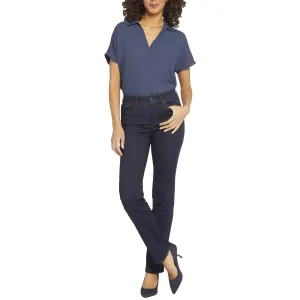NYDJ Womens Marilyn Tummy Slimming Denim Straight Leg Jeans