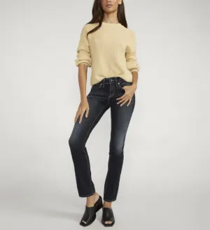 Silver Suki Mid Rise Straight Leg
