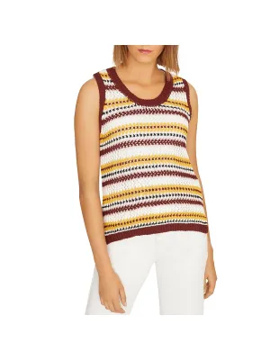 Womens Crochet Hi-Low Tank Top